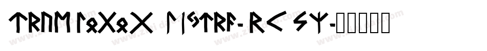 TrueLogoG Extra-RKSJ字体转换